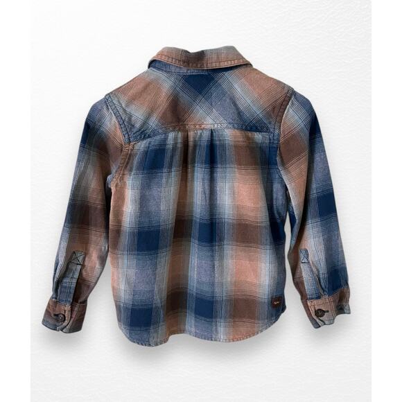 Tea Collection Flannel Shirt, Size 3 - Picture 2 of 6
